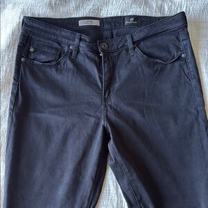 AG Adriano Goldschmied Black Straight Leg Jeans sz 30